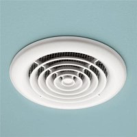 Cyclone Inline White Non-Illuminated Wet Room Fan