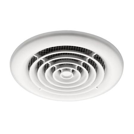 Cyclone Inline White Non-Illuminated Wet Room Fan