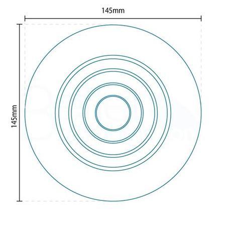 Cyclone Inline White Non-Illuminated Wet Room Fan