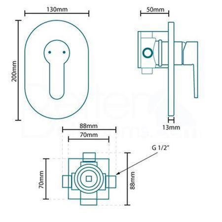 Premium Concealed Lever Shower Valve  - Nuovo Range