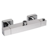 Square Thermostatic Bar Shower Valve - Larkin II Range Square Thermostatic Bar Shower Valve - Larkin II Range