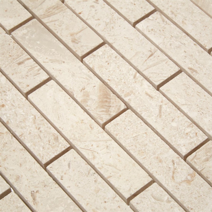 Irish Cream Honed Wall/Floor Mosaic