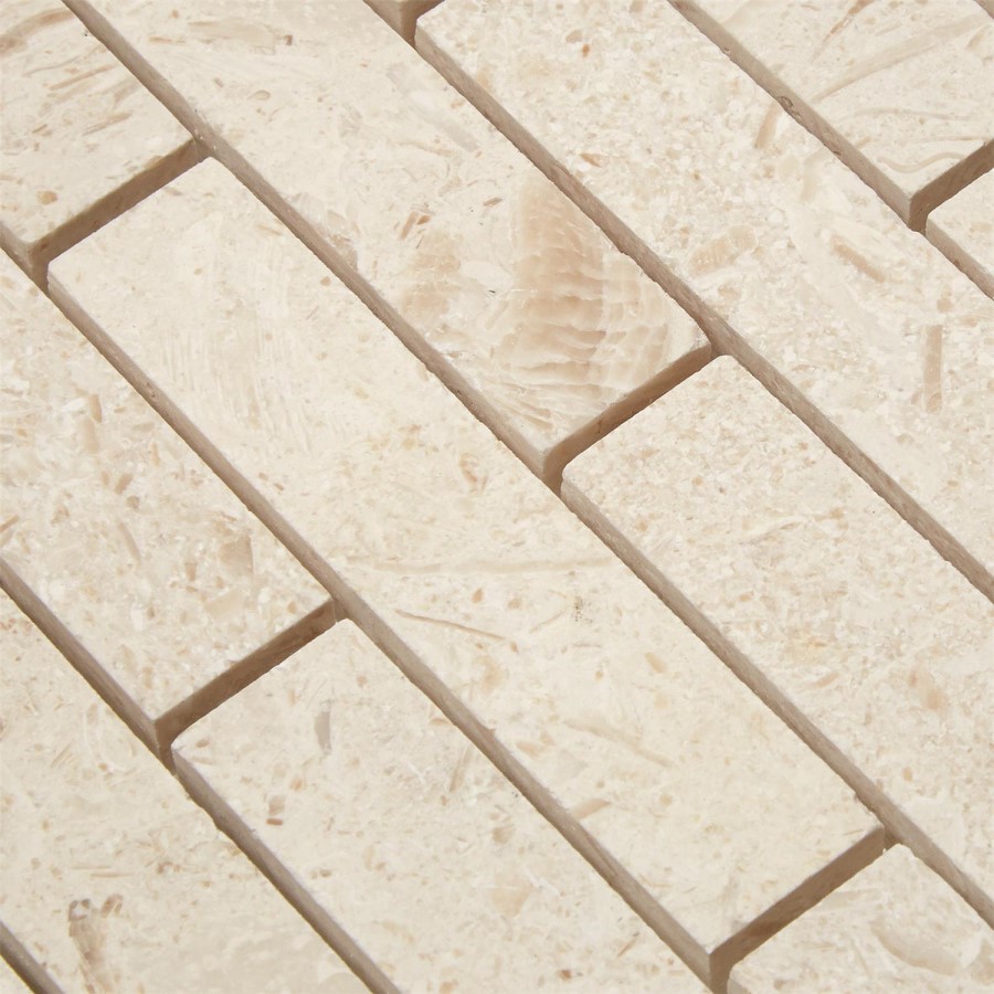 Irish Cream Honed Wall/Floor Mosaic