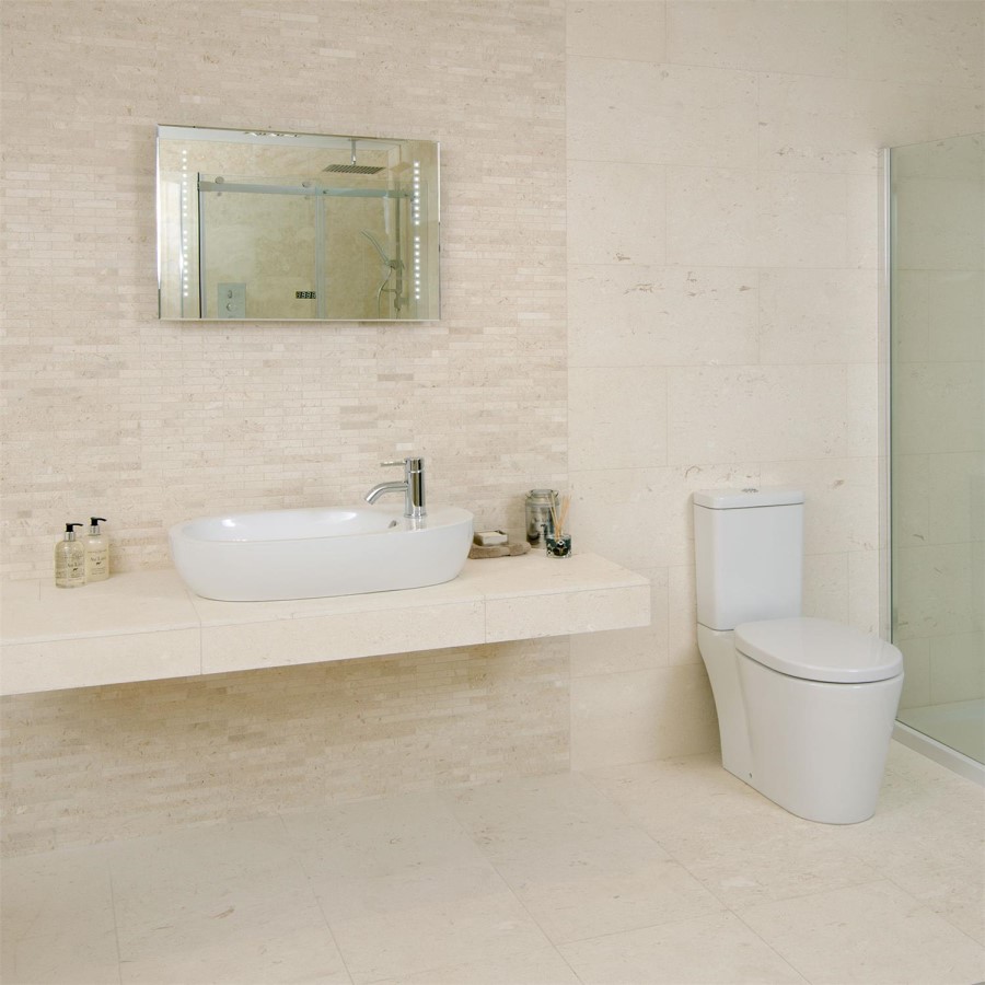 Irish Cream Honed Wall/Floor Mosaic