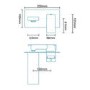 GRADE A2 - Wall Mounted Bath Filler - Cube Range