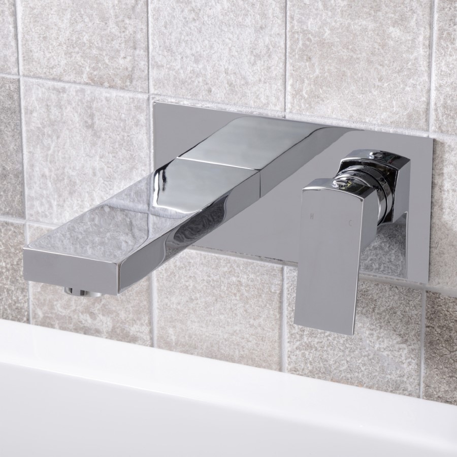 GRADE A2 - Wall Mounted Bath Filler - Cube Range