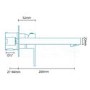 GRADE A2 - Wall Mounted Bath Filler - Cube Range