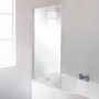Fixed Bath Shower Screen with Straight Top - H1435 x W821mm