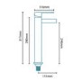 Waterfall Extended Basin Mixer Tap - Oasis Range