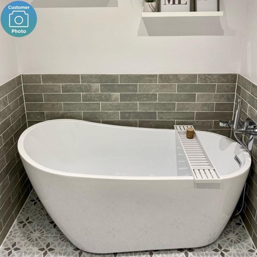 Freestanding Single Ended Slipper Bath 1520 x 710mm - Design