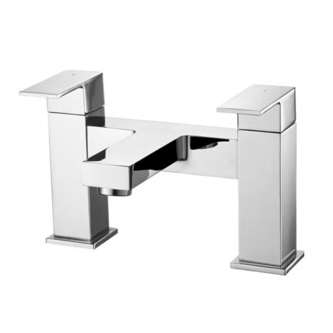 Chrome Bath Mixer Tap - Cube