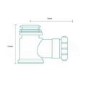 90mm High Flow Shower Tray Waste - Chrome