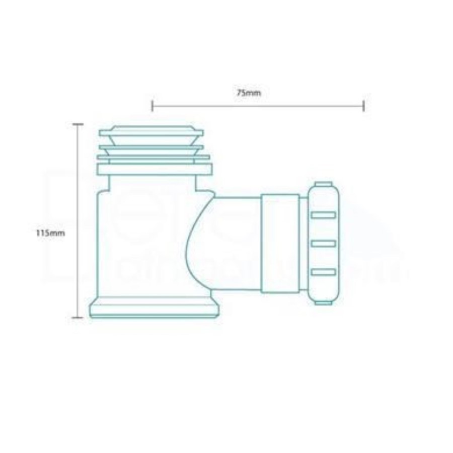 90mm High Flow Shower Tray Waste - Chrome