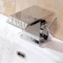 Chrome Waterfall Basin Mixer Tap - Aqua