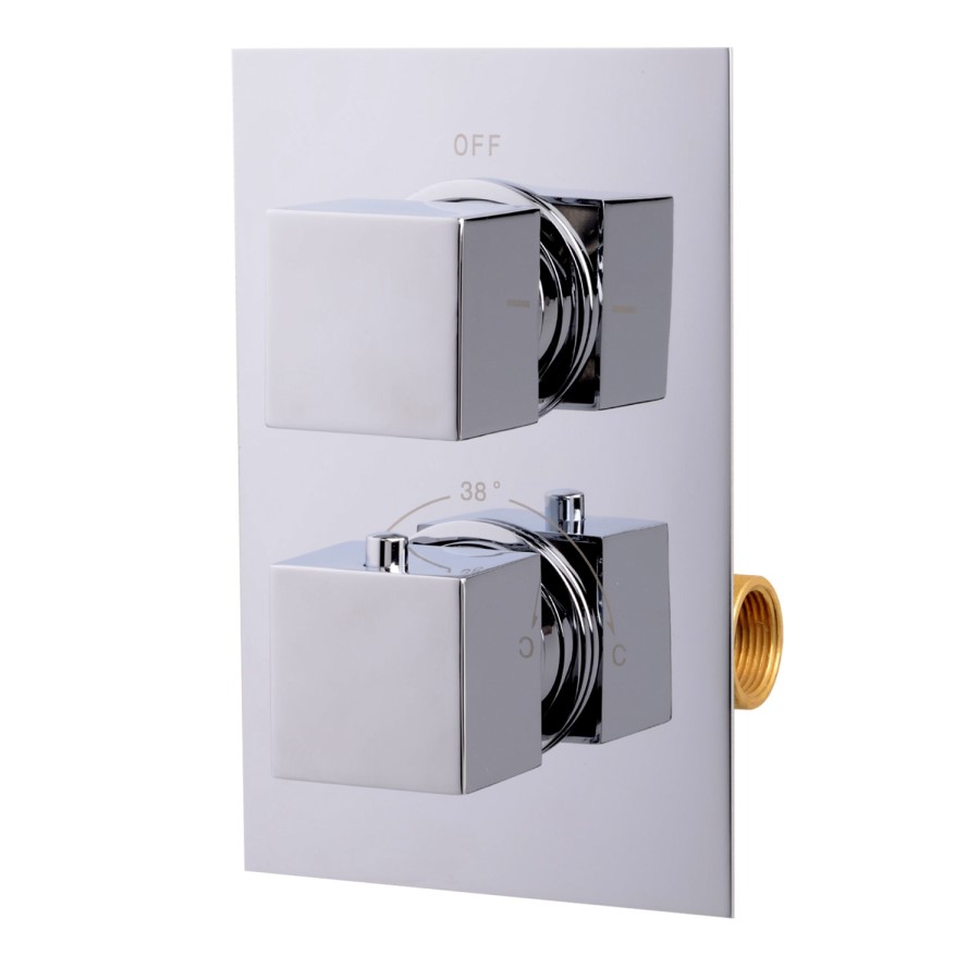 Single Outlet Concealed Thermostatic Shower Valve -EcoCube Range