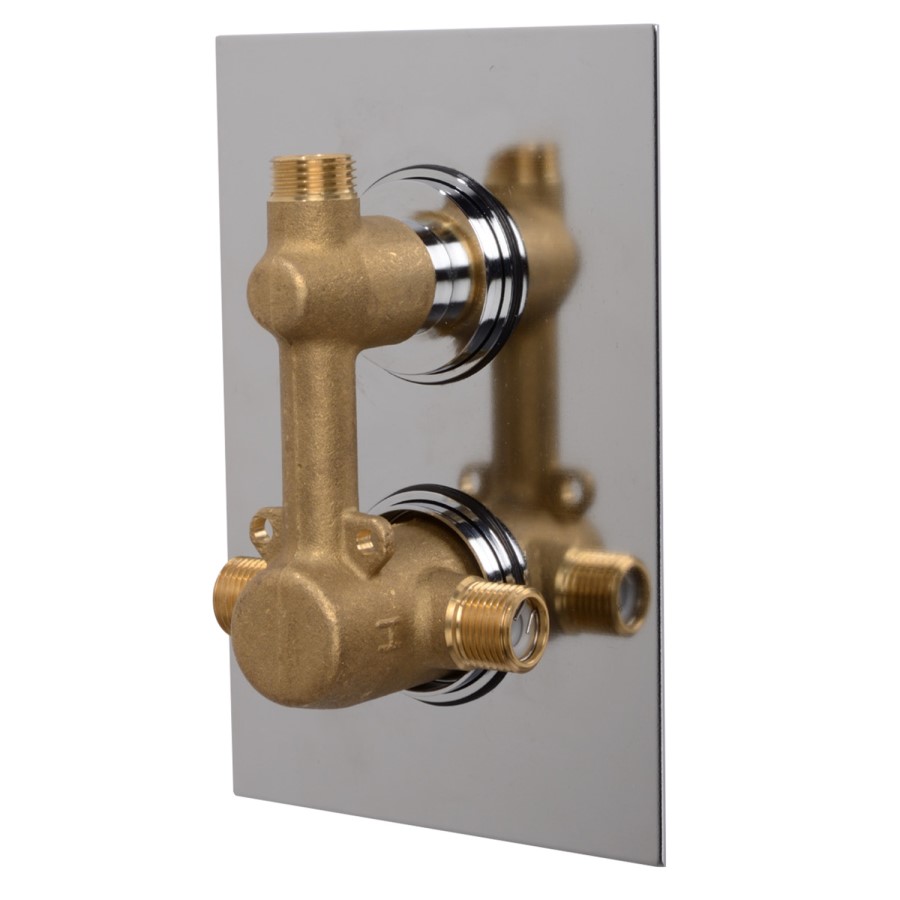 Single Outlet Concealed Thermostatic Shower Valve -EcoCube Range