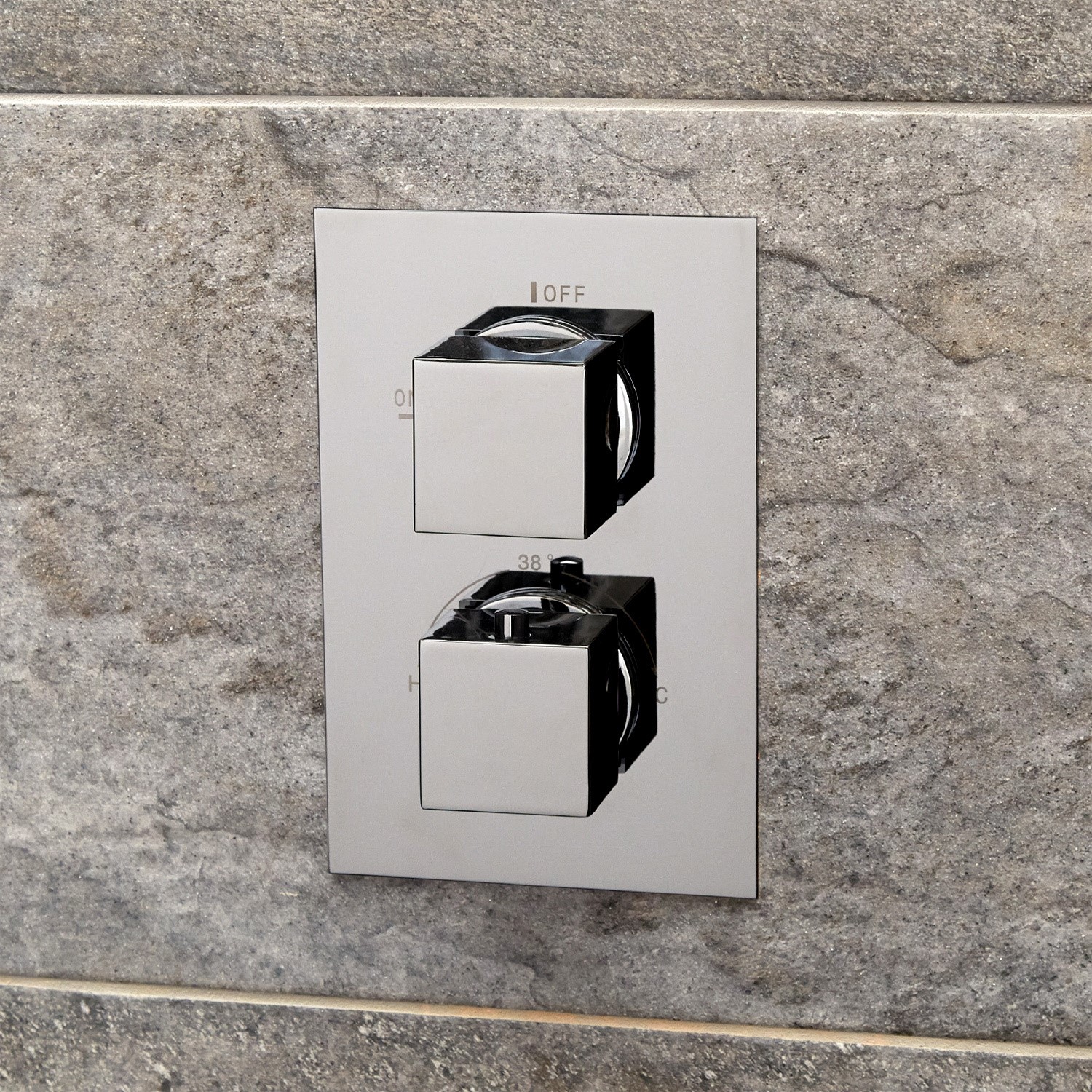 Concealed Dual Control Thermostatic Shower Valve with Diverter ...