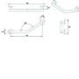 Stainless Steel Angled Grab Rail 600mm
