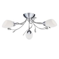 Gardenia 3 Arm Chrome Ceiling Light Gardenia 3 Arm Chrome Ceiling Light