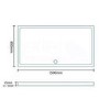 Rectangular Low Profile Shower Tray 1500 x 800mm - Slim Line