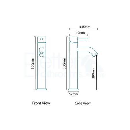 S9 Single Lever Extended Basin Mixer Tap