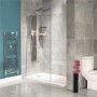 Walk In Glass Shower Screen - 1850 x 1100mm - 8mm Glass