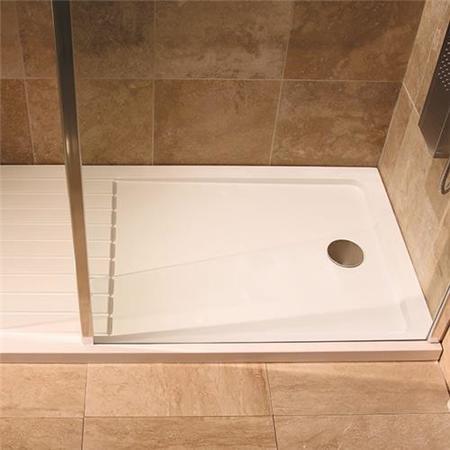 Walk In Glass Shower Screen - 1850 x 1100mm - 8mm Glass