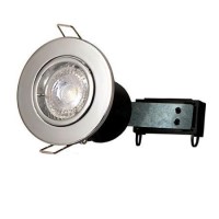 Chrome Fixed Fire Rated Spotlight - Twist & Lock Chrome Fixed Fire Rated Spotlight - Twist & Lock