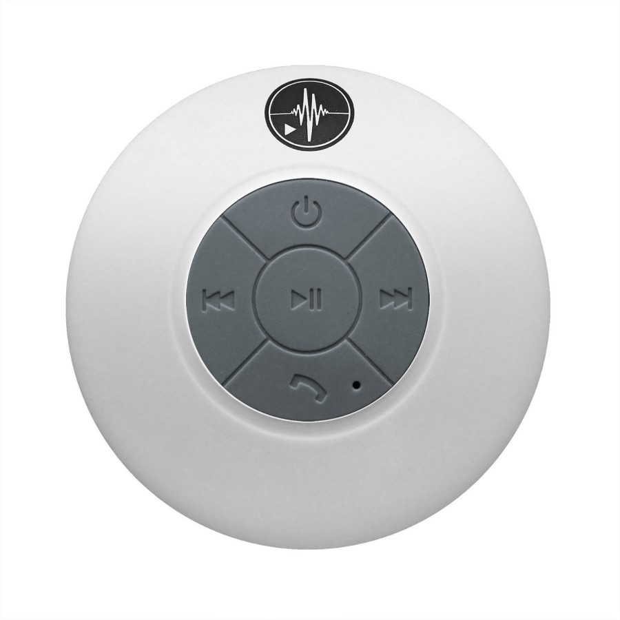 White Bluetooth Splashproof Speaker