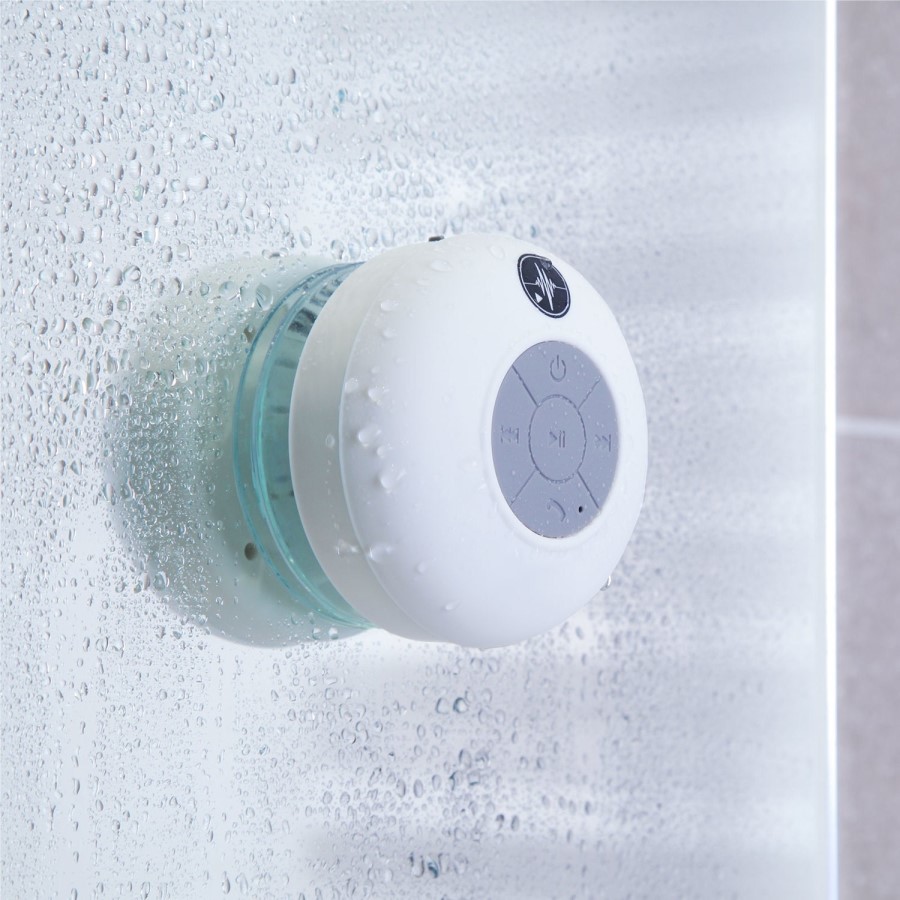 White Bluetooth Splashproof Speaker