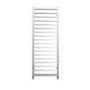 1150 x 450mm Square Chrome Heated Towel Rail - Julian Range