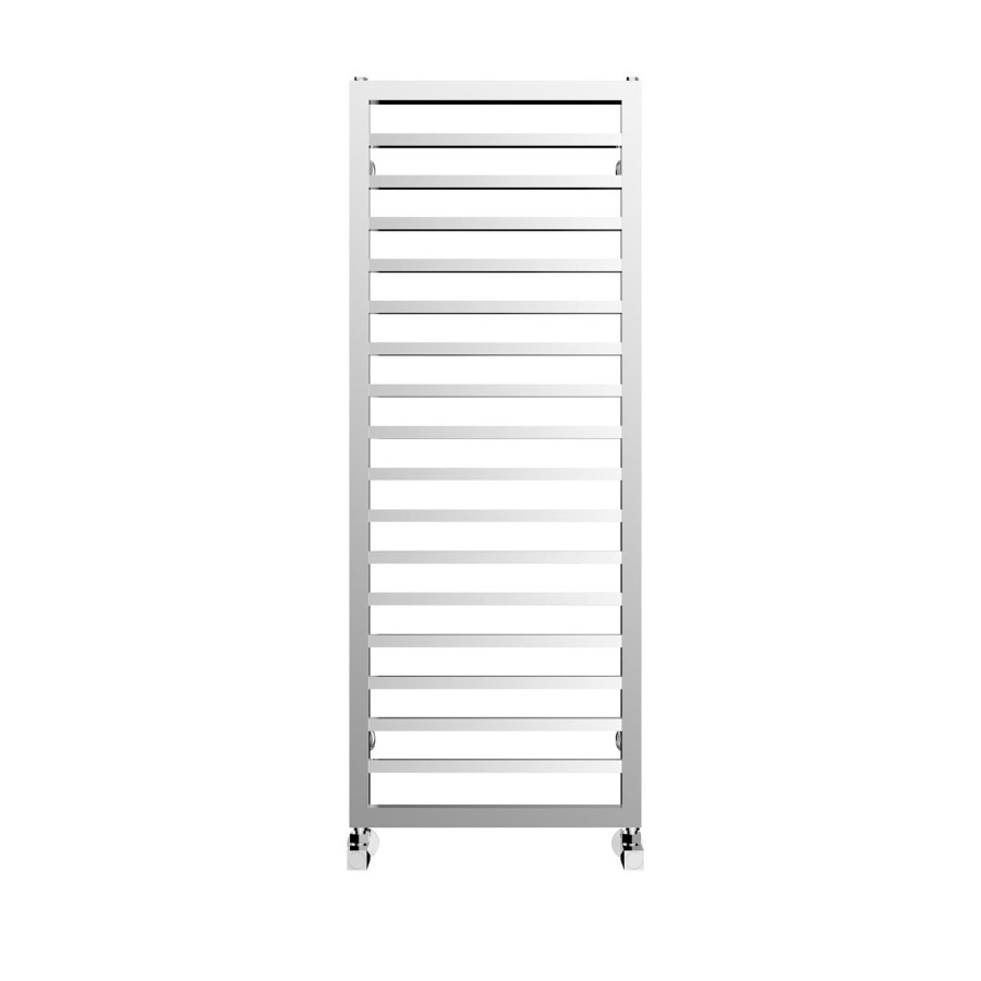 1150 x 450mm Square Chrome Heated Towel Rail - Julian Range