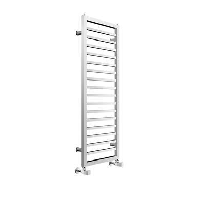 1150 x 450mm Square Chrome Heated Towel Rail - Julian Range