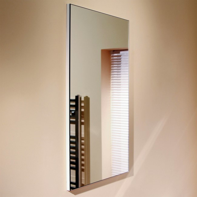 700 x 400mm White Mirror - Apex