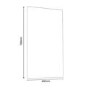 700 x 400mm White Mirror - Apex