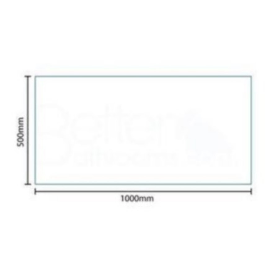 1000x500mm Large LED Mirror - Illuminated Landscape Bathroom Dream Range Mirror