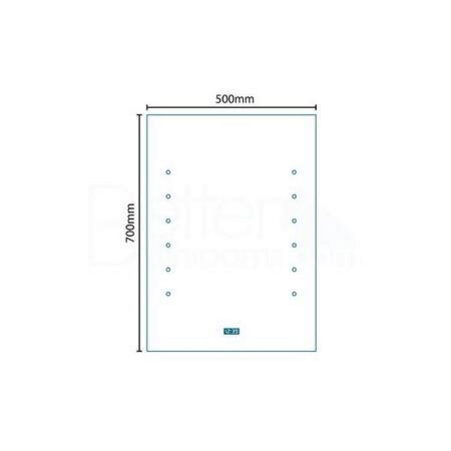 GRADE A1 - 500mm Illuminated LED Mirror - Aquarius