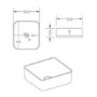 Square Countertop Basin 360mm - Augusta