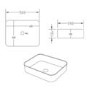 Square Countertop Basin 500mm - Dover
