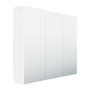 White Mirrored Wall Bathroom Cabinet 800 x 650mm - Portland