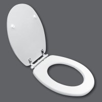 Nottingham White Wooden Toilet Seat