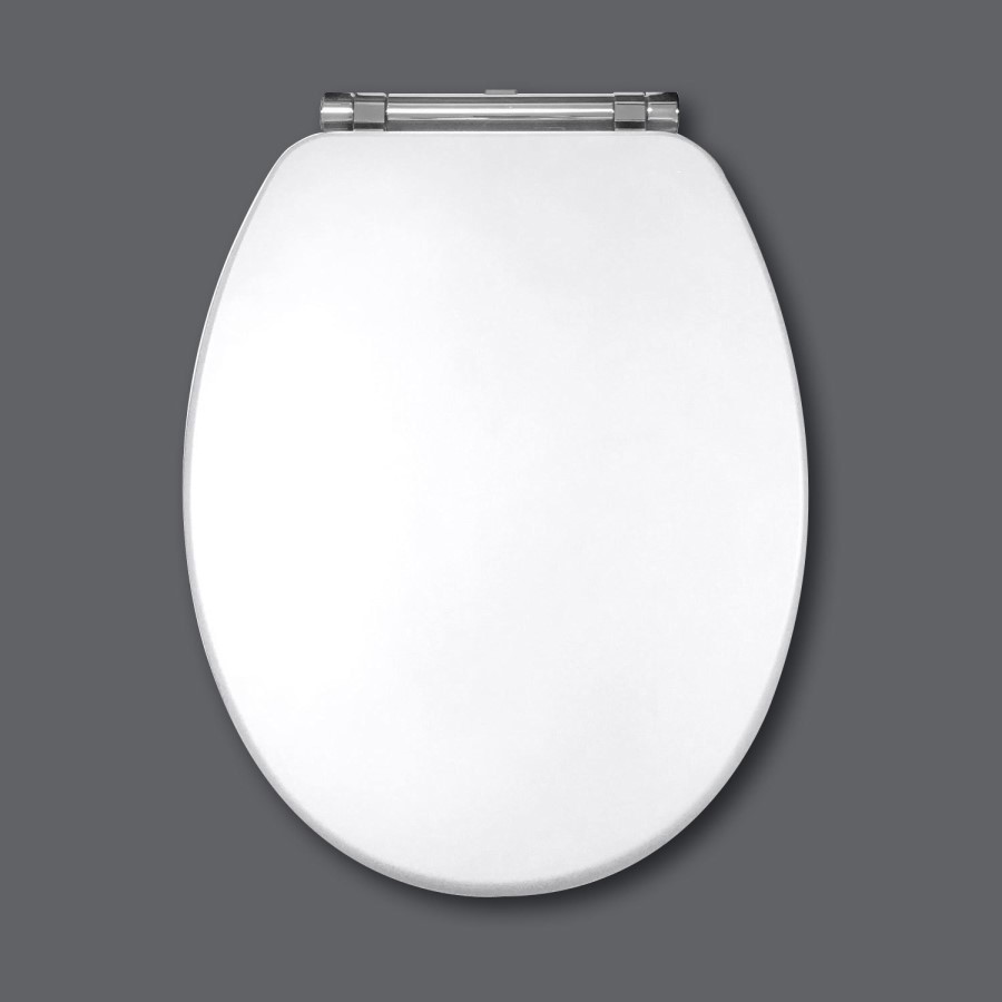 Nottingham White Wooden Toilet Seat