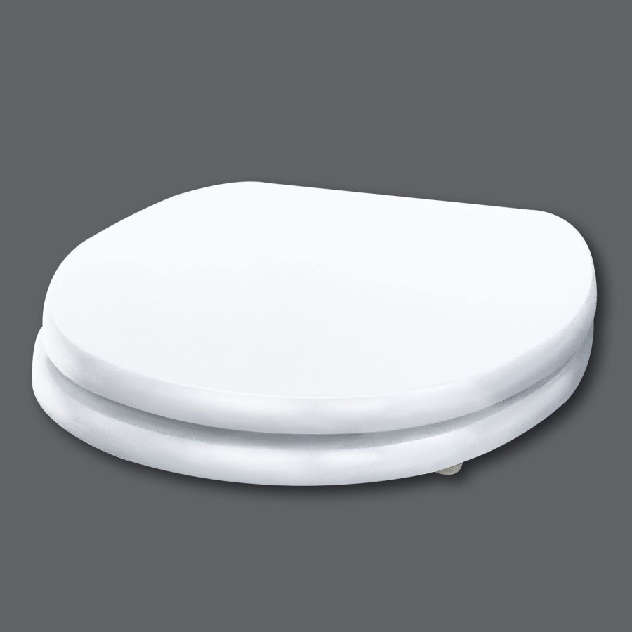 Nottingham White Wooden Toilet Seat
