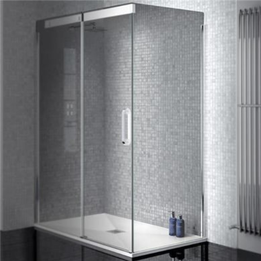 Side Panel 900mm - 8mm Smoked Glass - Neptune Range