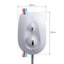 Mira Vie Chrome 8.5 kW Electric Shower