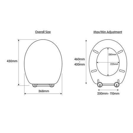 Flexi Fix Lugano White Soft Close Toilet Seat