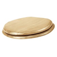 Solid Blonded Pine Round Toilet Seat with Non Slip And Chrome Hinges - Croydex Flexi Fix Davos Solid Blonded Pine Round Toilet Seat with Non Slip And Chrome Hinges - Croydex Flexi Fix Davos