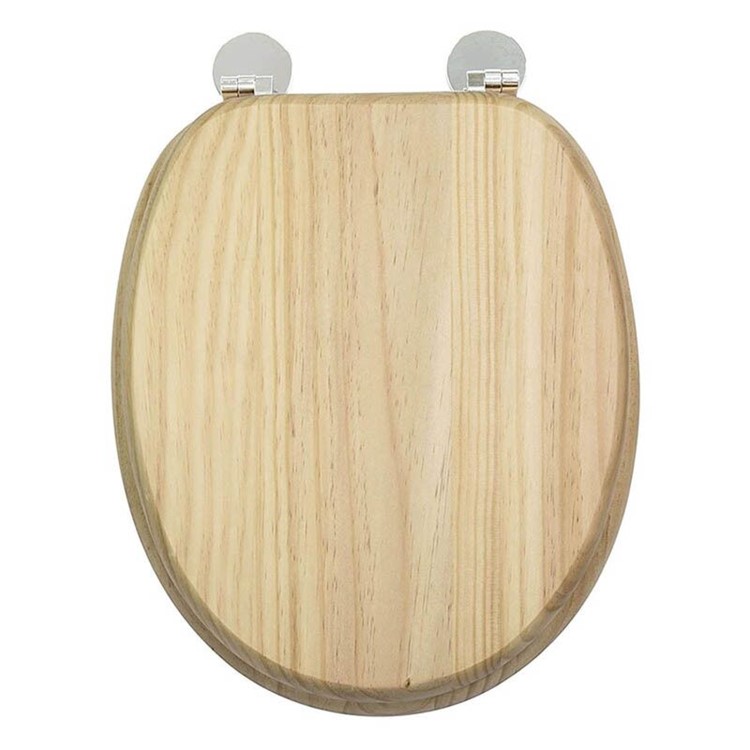 Flexi Fix Davos Blonded Effect Solid Pine Toilet Seat