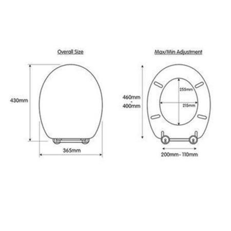 Flexi Fix Davos Blonded Effect Solid Pine Toilet Seat