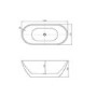 Lago Luxury Freestanding Bath in Matt White - L1500 x W720mm